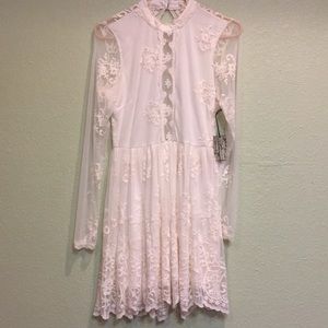 white lace dress